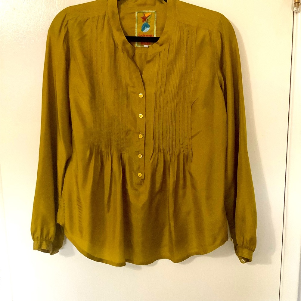 Johnny Was 100% Silk Top